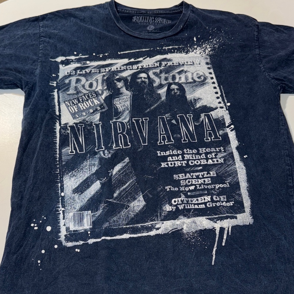 Y2K‎ Nirvana Rolling Stone Cover Collection Graphic T-Shirt